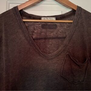 We The Free Tunic Gray Tissue Top S